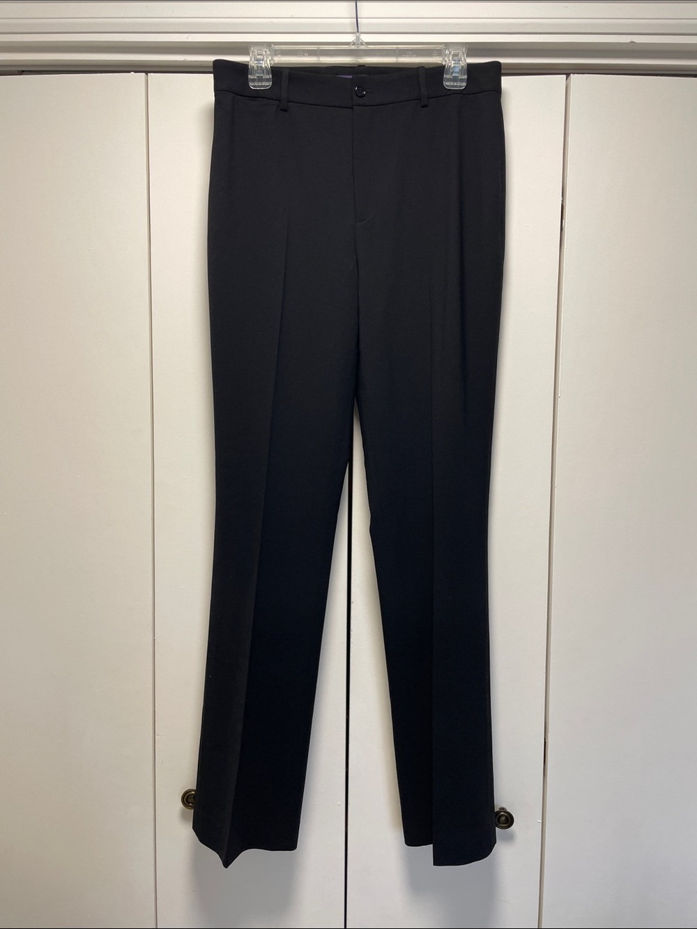 Ralph Lauren Purple Label Wool Blend Black Trouser Size 10